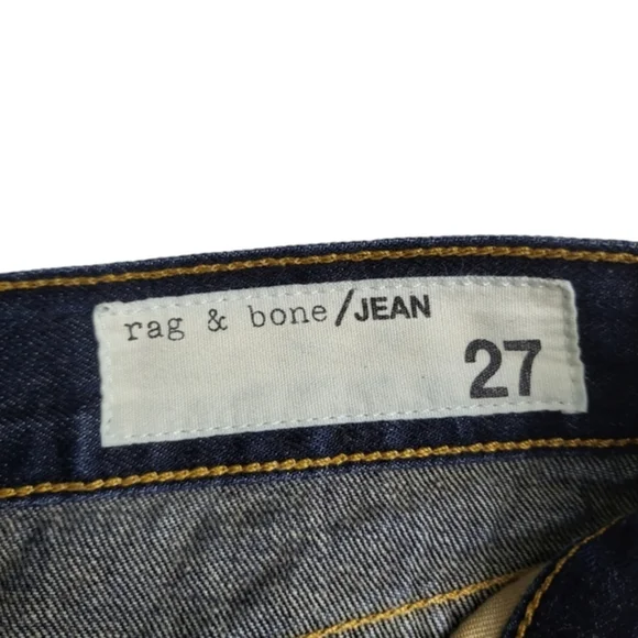 Rag & Bone Shorts Jean Cut Off Short in Doris Distressed Cotton Dark Wash sz 27 - Picture 8 of 11